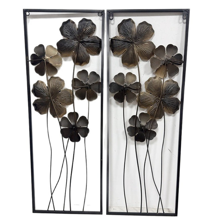 Artistic Floral Wall Metal Decor Bowlift