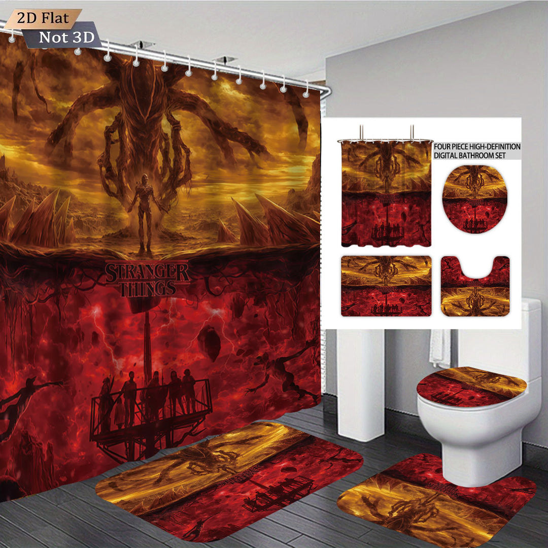 Stranger Things Adventure-Themed Digital Bathroom Set Bowlift