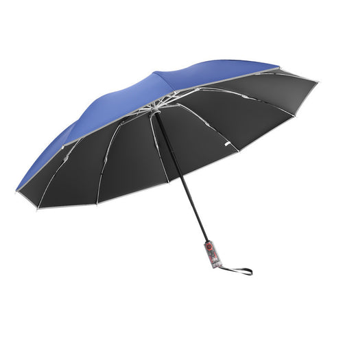 Women's Automatic Umbrella with Ergonomic Design and Stylish Pleated Canopy Bowlift