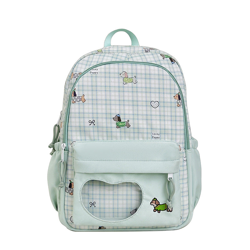 Backpack with Creative Music and Animal Motif Bowlift