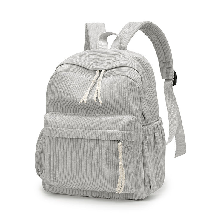 Cord Backpack with Practical Compartments Bowlift