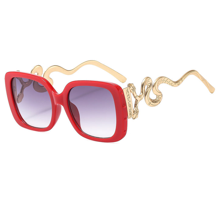 Women's extravagant designer sunglasses with luxurious snake frame Bowlift