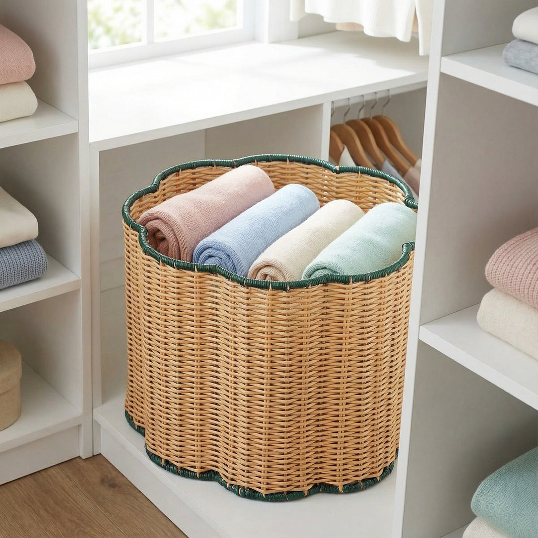 Stylish storage basket with wavy edge Bowlift