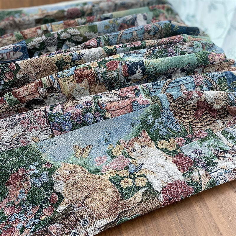 Cozy Cat Print Throw Blanket