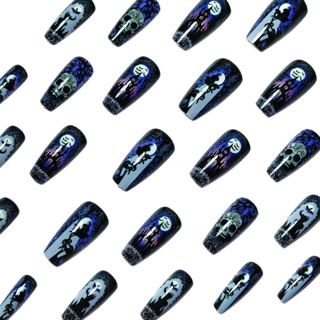 Creative Halloween Style Artificial Nails Bowlift