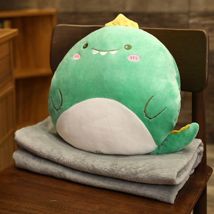 Plush carrot cushion and blanket set Bowlift
