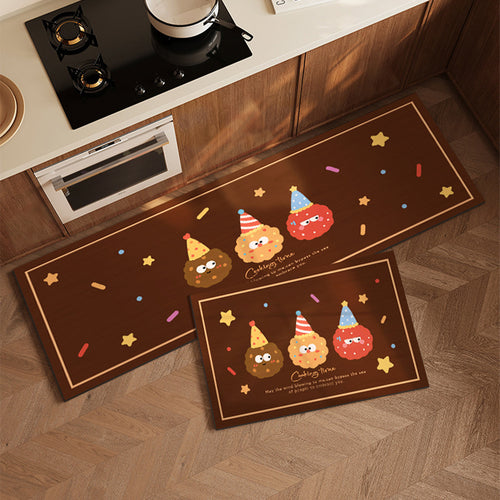 Cartoon-Themed Kitchen Mat