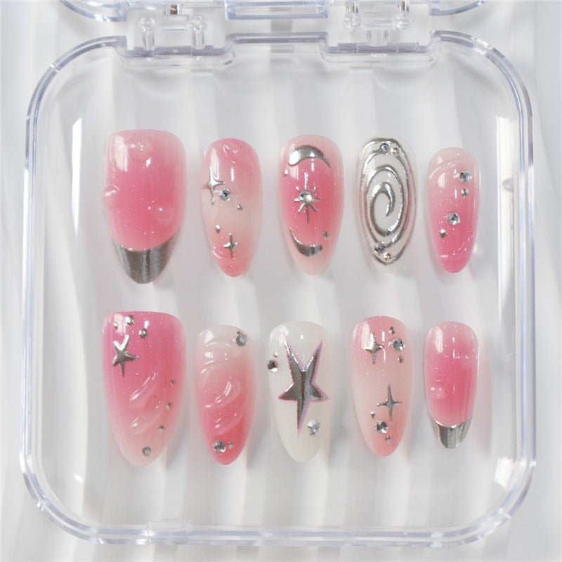 Artistic Starry Nail Art Extensions Bowlift