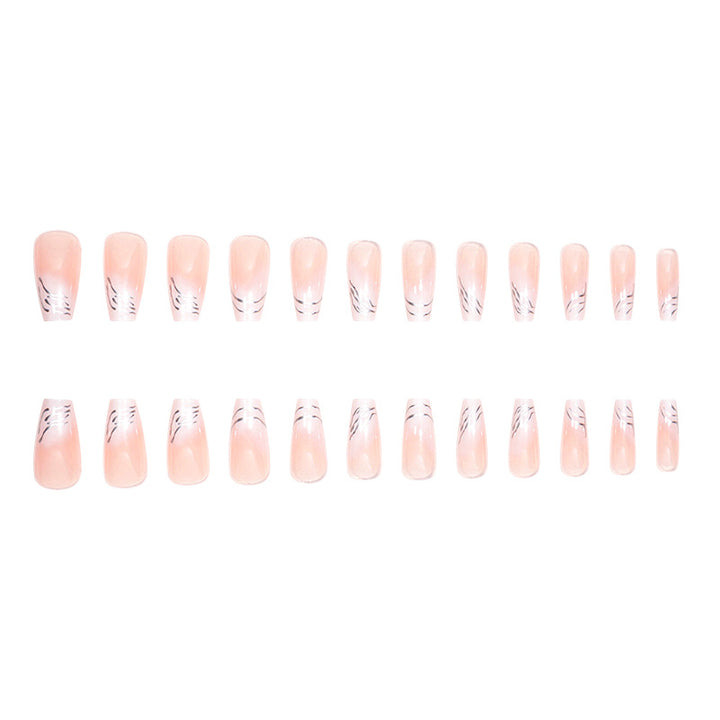 Elegant Marble-Design Press-On Nails Bowlift