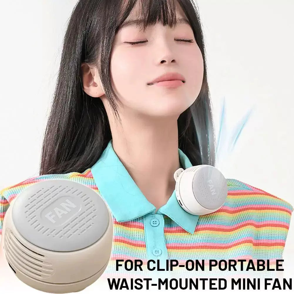 Unisex one size compact portable personal cooling fan with USB rechargeable battery and adjustable louvers Bowlift