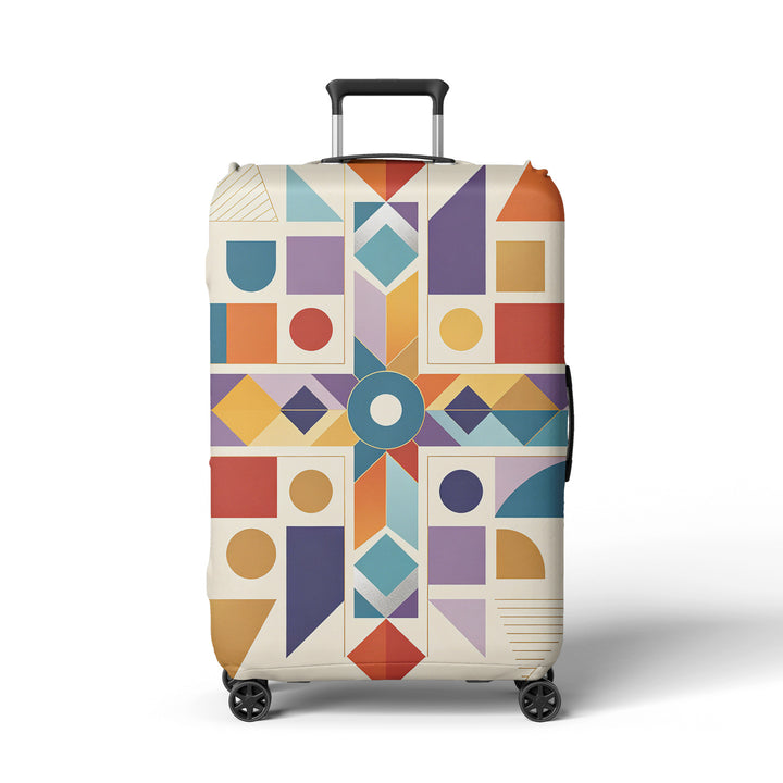 Women's suitcase cover with modern graphic design Bowlift