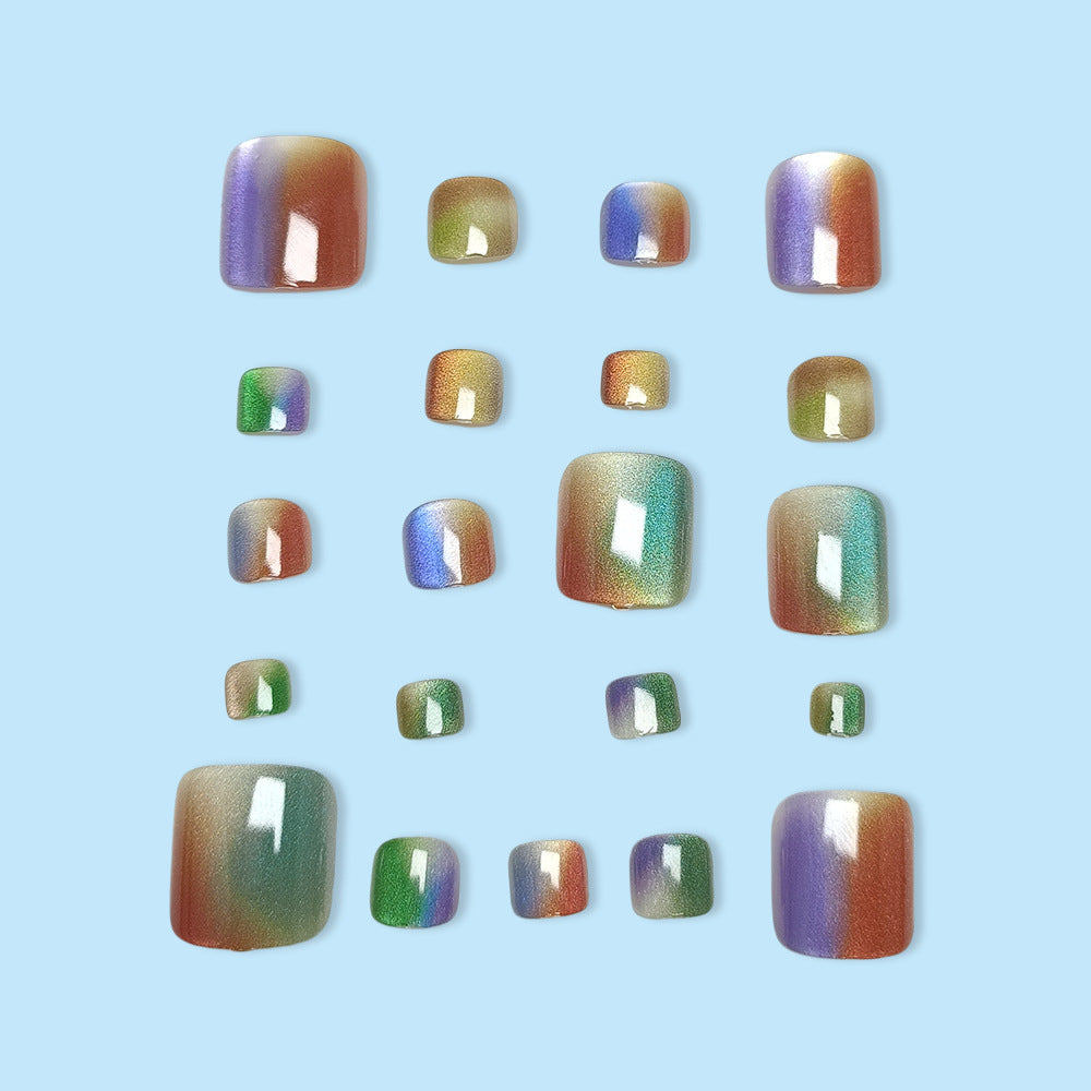 Rainbow Gradient Pedicure Set Bowlift