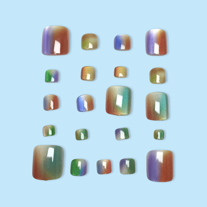 Rainbow Gradient Pedicure Set Bowlift
