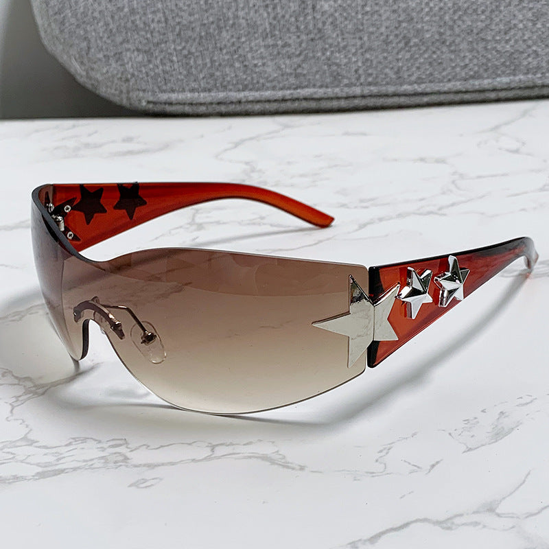 Ladies futuristic sunglasses with striking design and fashionable accents Bowlift