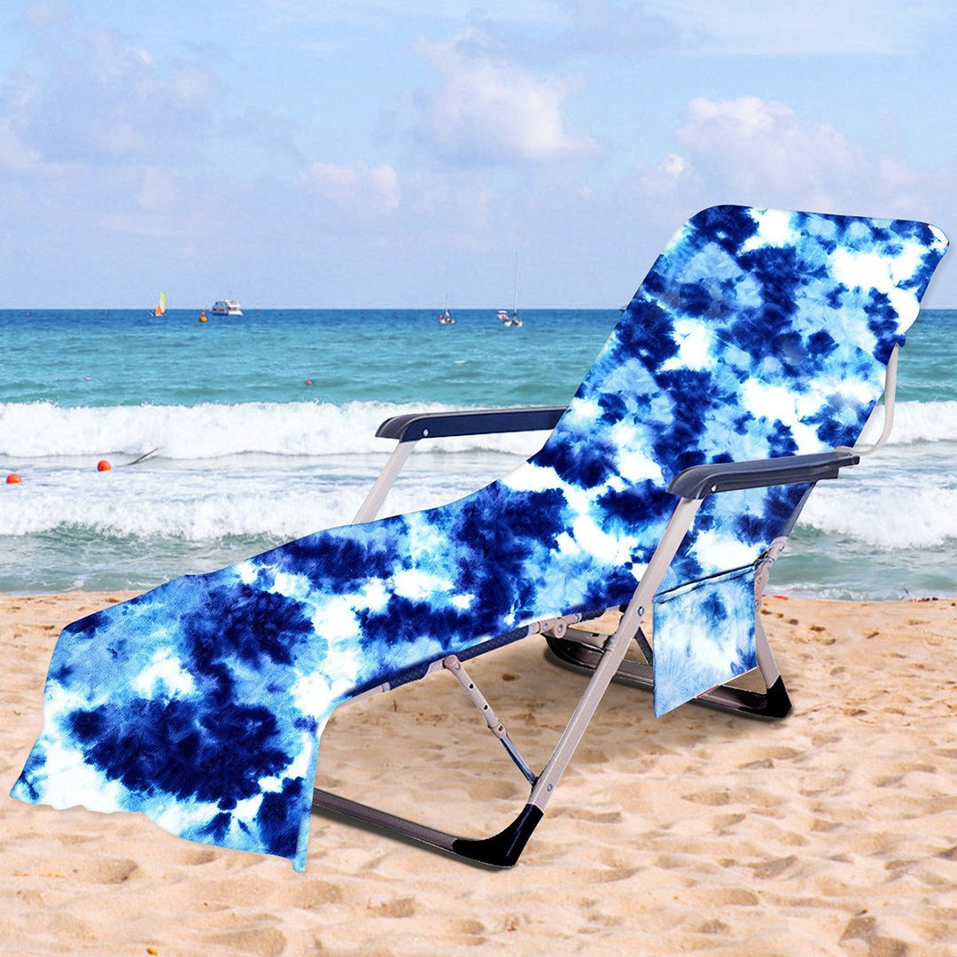 Lounge chair cushion with artistic TIE-DYE design Bowlift