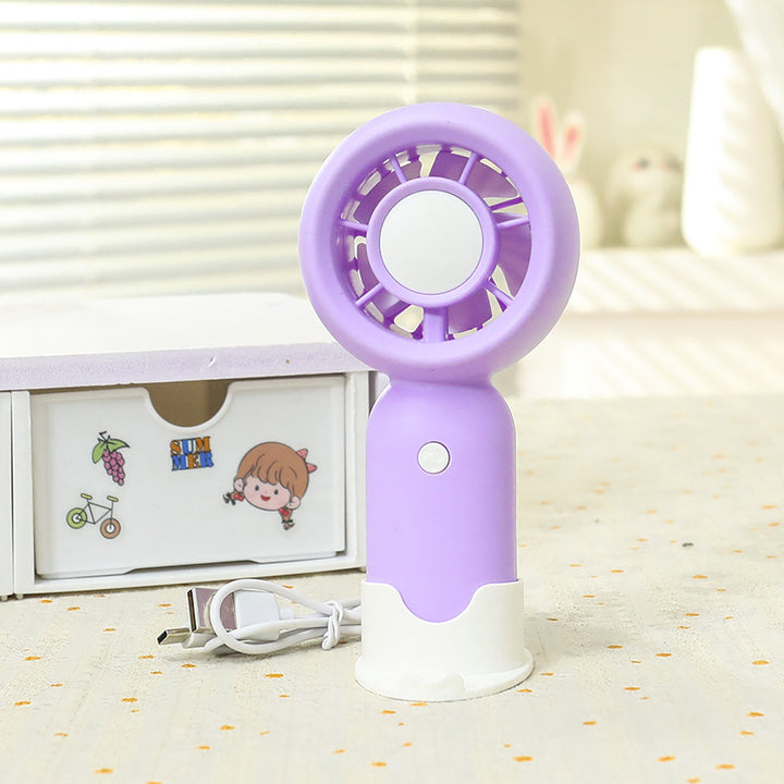 Women's portable handheld fan with compact and ergonomic design Bowlift