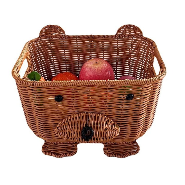 Handcrafted natural material storage basket Bowlift