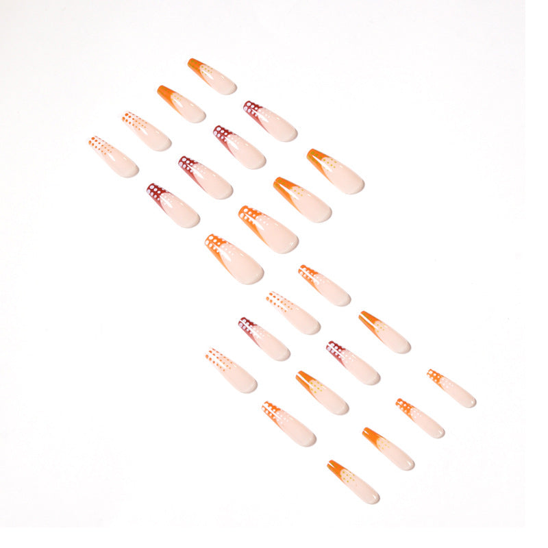 Artful Nail Extensions with Innovative Dot Design Bowlift