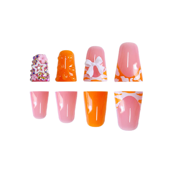 Creative Themed Press-On Nail Art Bowlift