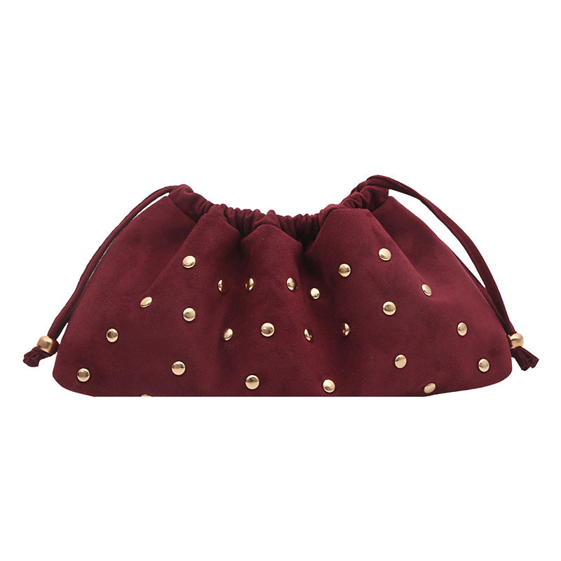 WoChic Studded Drawstring Clutch Bag Bowlift