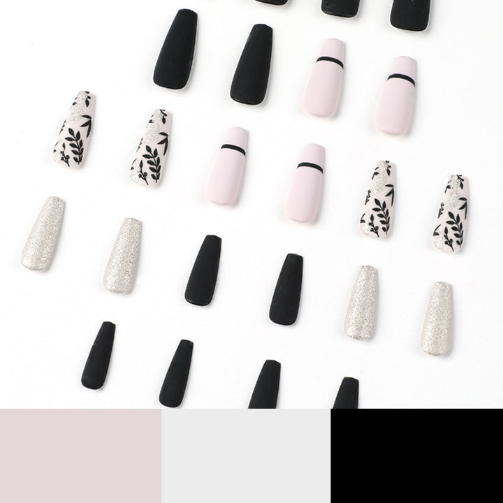 Artful Nail Extensions with Elegant Decoration Bowlift