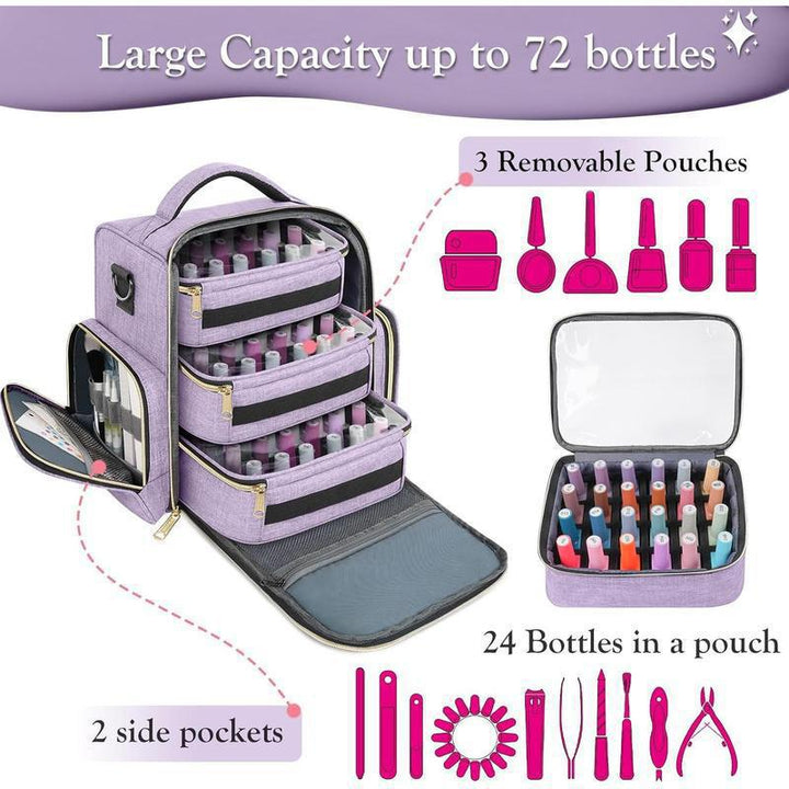 Practical cosmetic bag with multiple compartments Bowlift