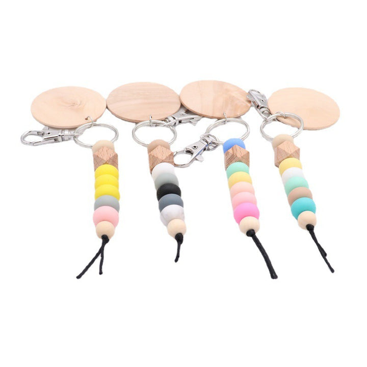 Decorative Wooden Beaded Keychain Bowlift