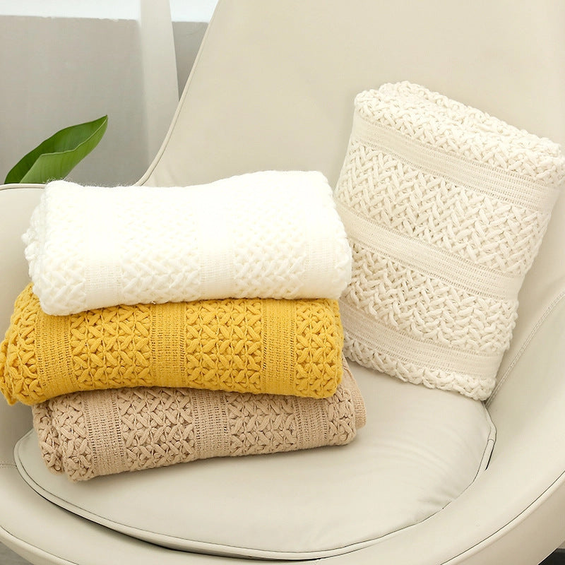 Ladies Large Knitted Blanket Bowlift