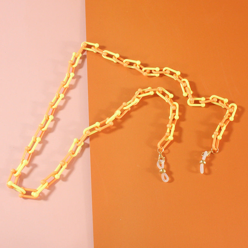 Fashionable Glasses Holder Chain Made of Acrylic Bowlift