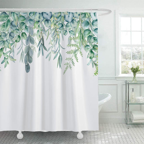 Leafy Botanical Shower Curtain Bowlift