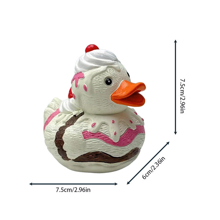 Decorative figure rubber duck with surprise element Bowlift