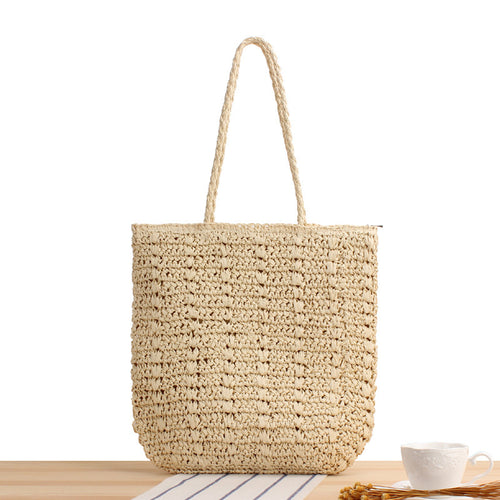 Hand-knotted straw bag Bowlift
