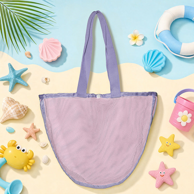 Multifunctional Beach Bag Made of Breathable Mesh Bowlift