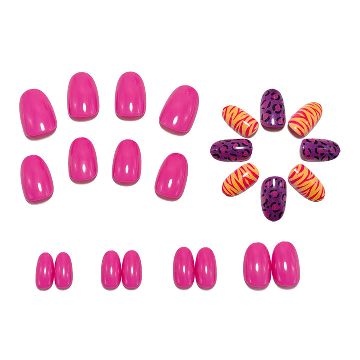Creative art nails with animal motif and gradient Bowlift
