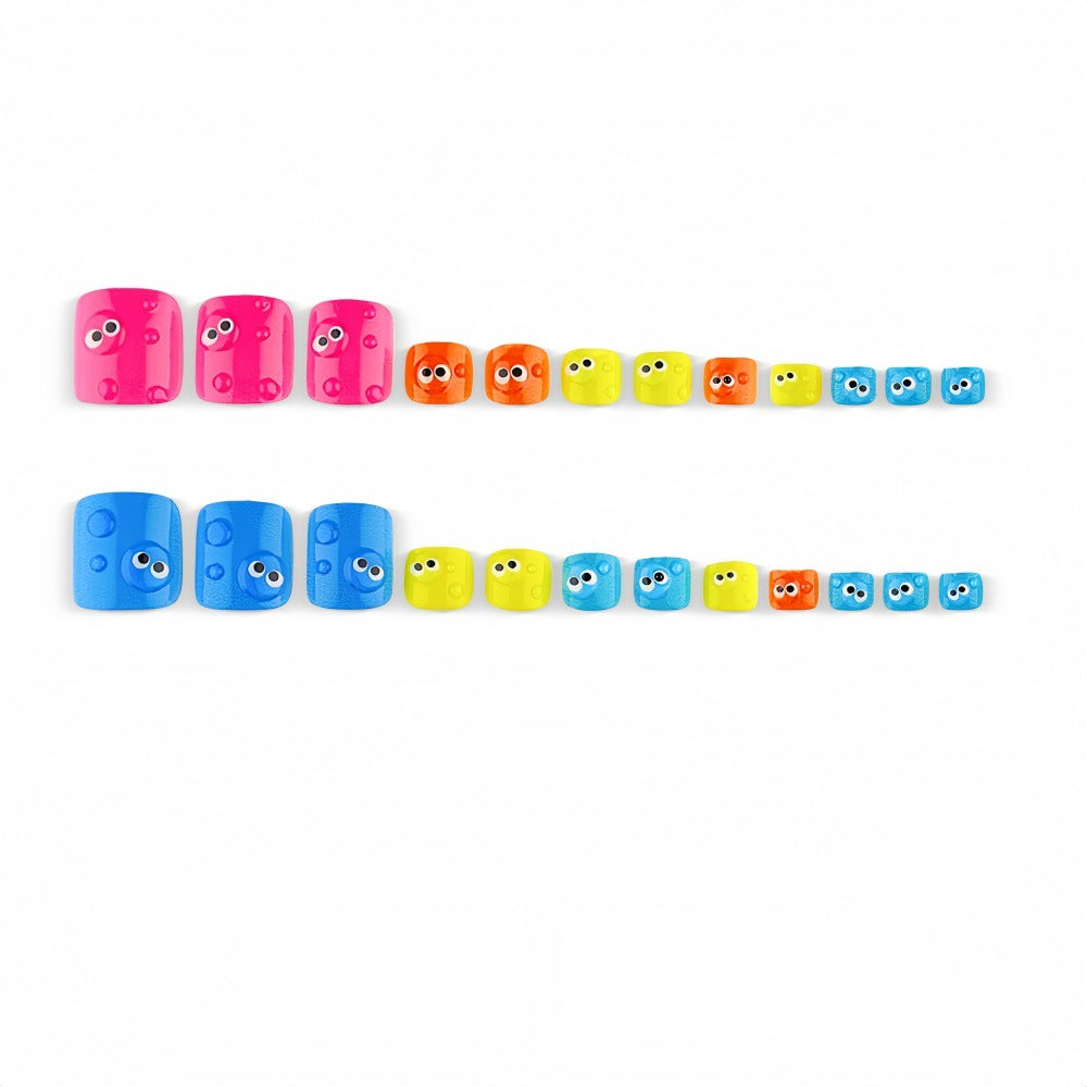 Nail Art Set with Playful Eye Designs Bowlift