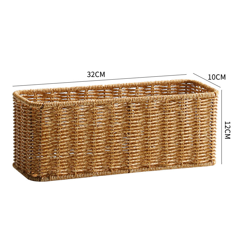 Woven Rectangular Storage Basket Bowlift