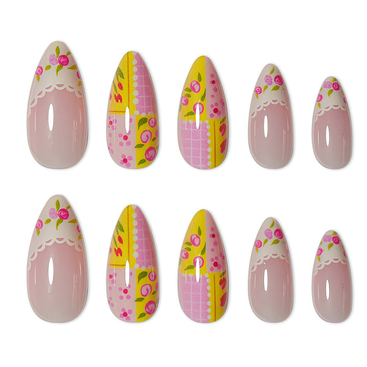 Floral Fantasy Nail Art Extensions Bowlift