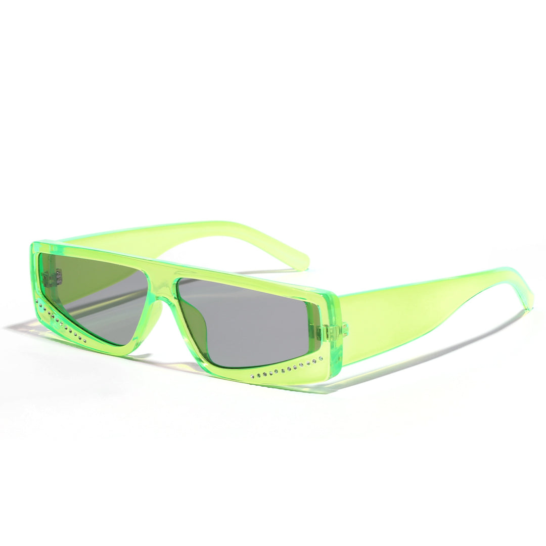 Women's oversized sunglasses with futuristic shape and stylish embellishments Bowlift