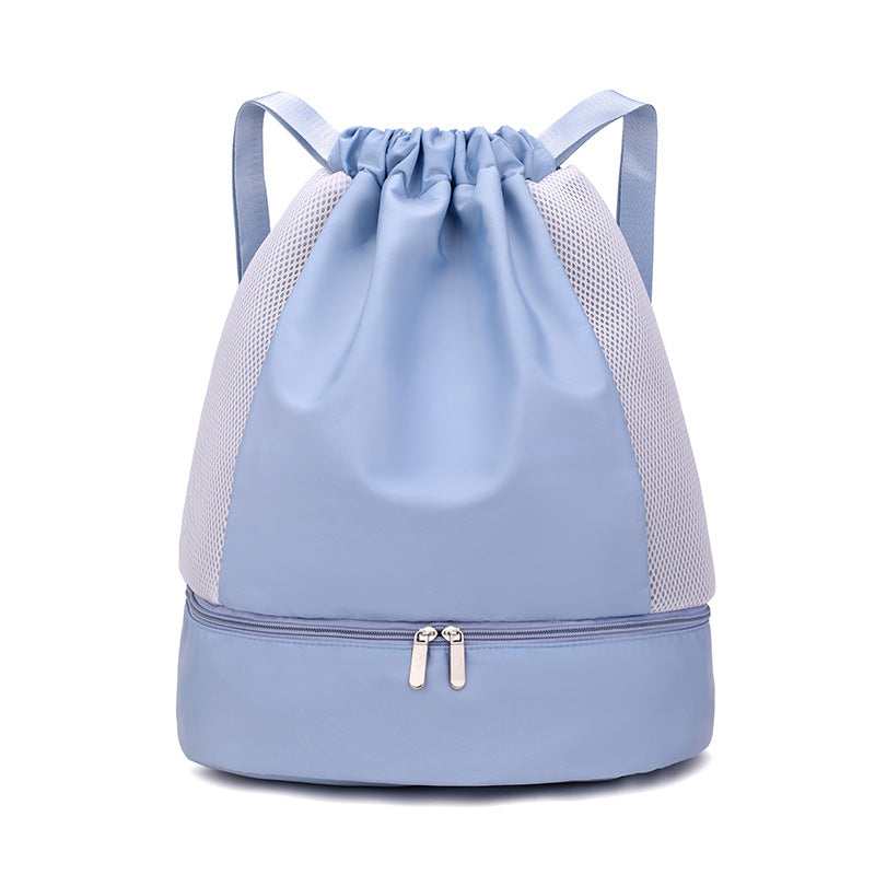 Sporty Mesh Backpack With Zipper Bowlift
