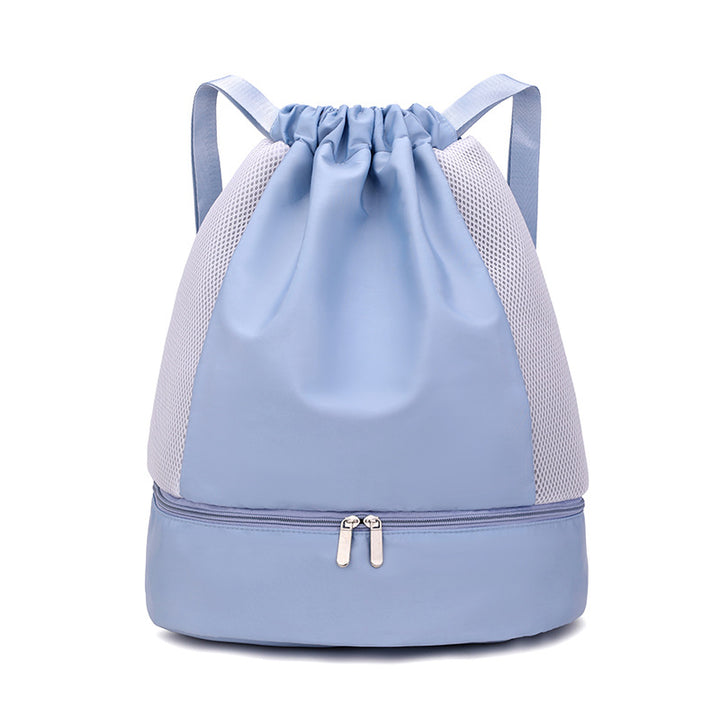 Sporty Mesh Backpack With Zipper Bowlift