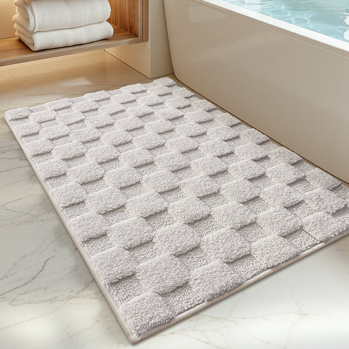 Textured Memory Foam Bath Mat Bowlift