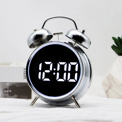 Digital Alarm Clock in Retro Style Bowlift