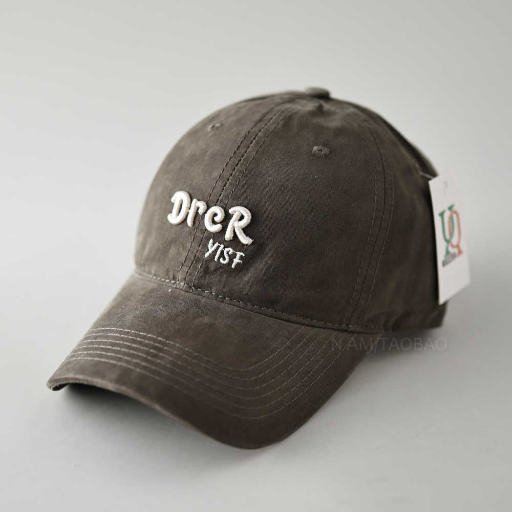 Unisex Adjustable Vintage Embroidered Cap Bowlift