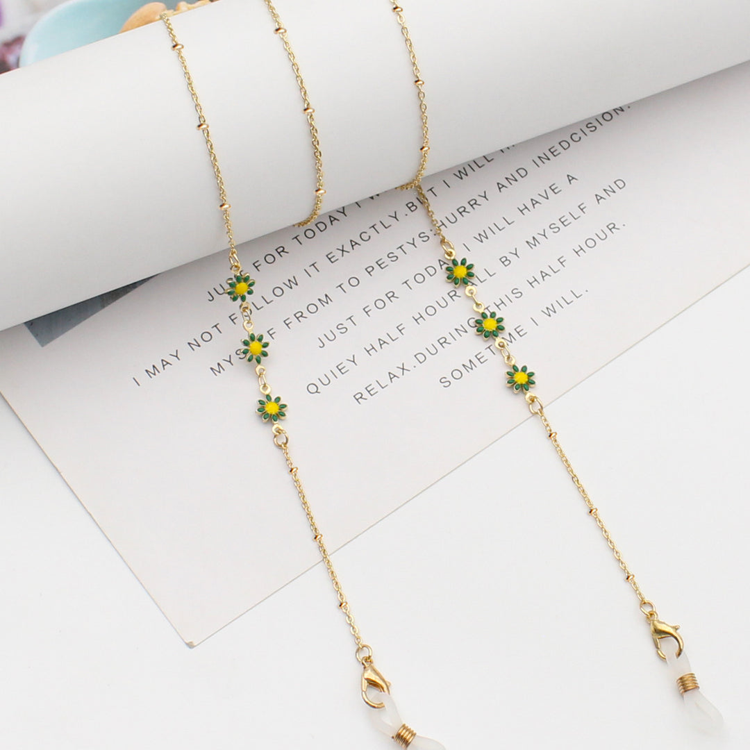 Floral Themed Eyewear Chain Bowlift