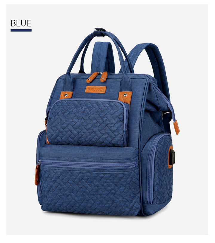 Stylish Multi-Pocket Diaper Backpack Bowlift