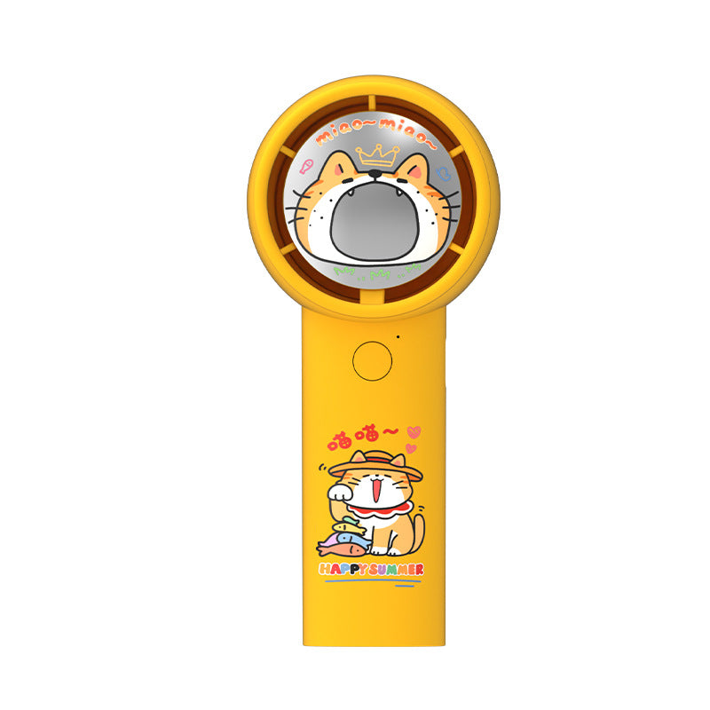 Portable Cartoon-Themed Handheld Fan Bowlift