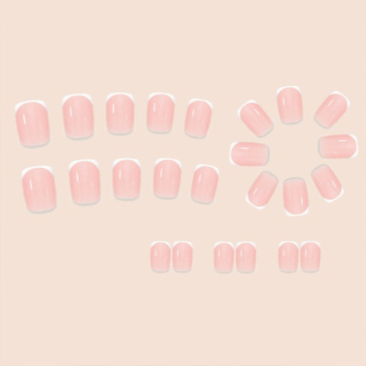 Premium French Tip Press-On Nail Set Bowlift