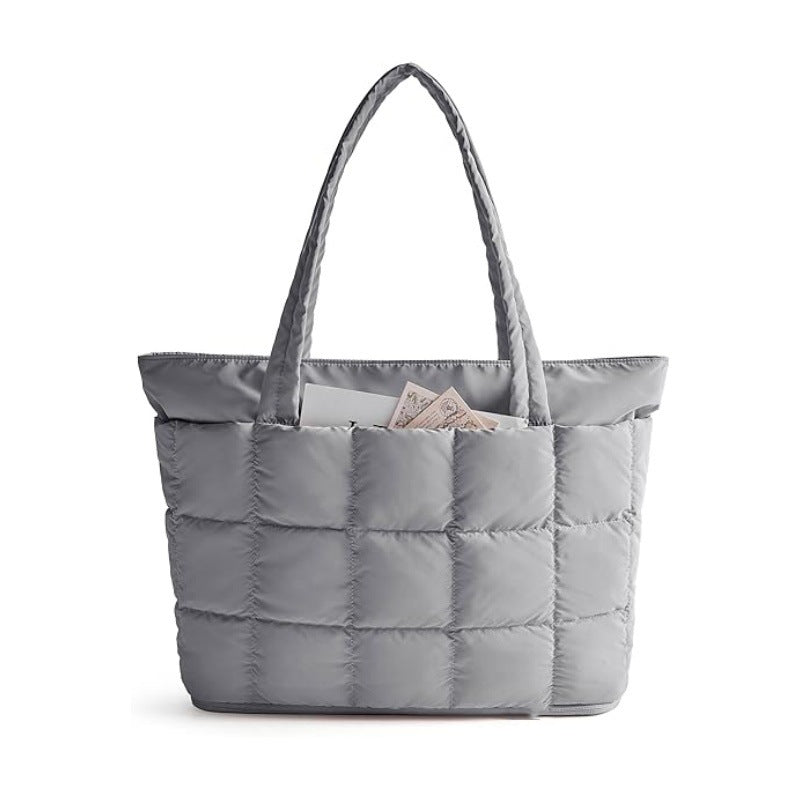 Practical Tote Bag with Quilted Design Bowlift