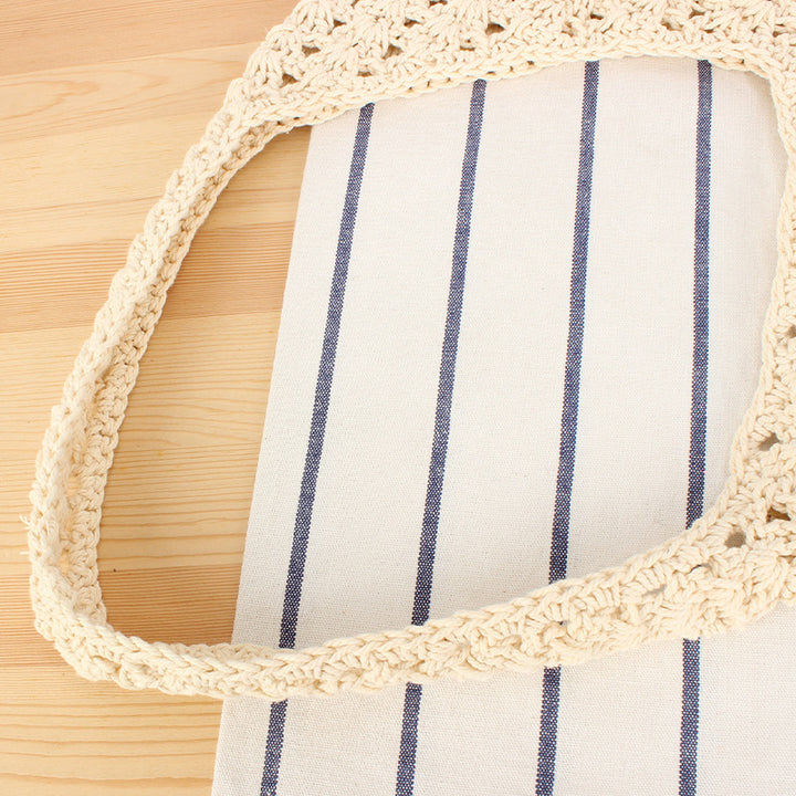 Handbag Made of Hand-Knotted Natural Material Bowlift