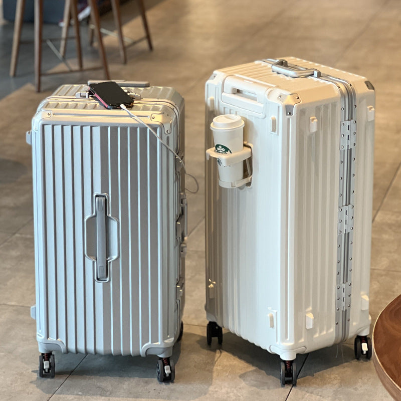 Sleek Hard-Shell Rolling Suitcase
